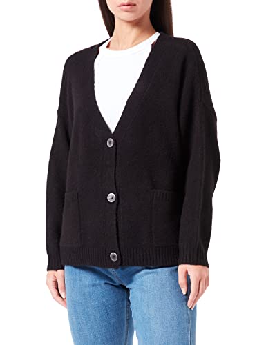 SIRUP COPENHAGEN Damen Sirup Copenhagen Black Oversize Cardigan Pullover Sweater, Schwarz, S EU von SIRUP COPENHAGEN