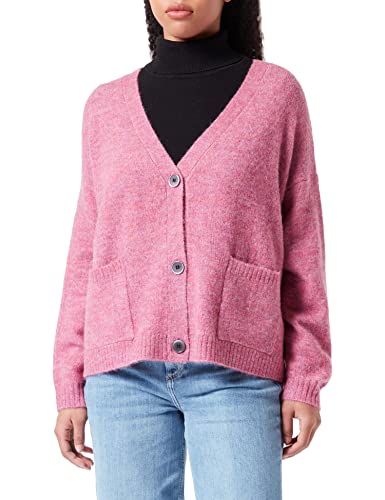 SIRUP COPENHAGEN Damen Sirup Copenhagen Red Violet Oversize Cardigan Pullover Sweater, Red Violet, S EU von SIRUP COPENHAGEN