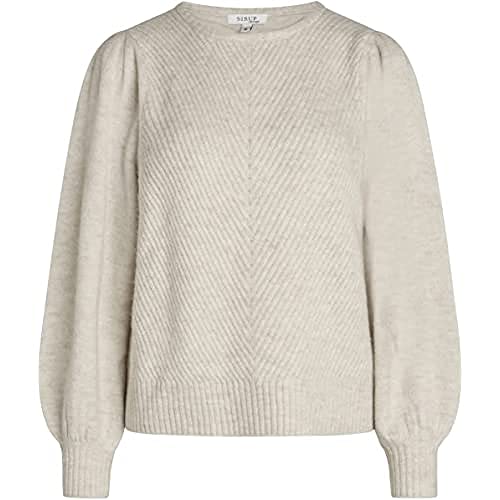 SIRUP COPENHAGEN Women's Beige Melange Elegant Pullover Sweater, medium von SIRUP COPENHAGEN