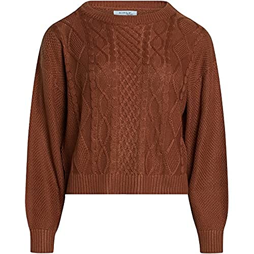 SIRUP COPENHAGEN Women's Rustic Brown Trendy Knit Pullover Sweater, Large von SIRUP COPENHAGEN