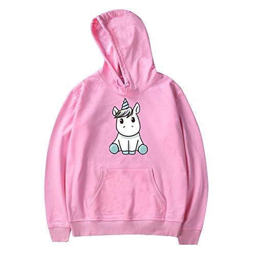 Einhorn Pulli mit Kaputze Damen Herren T Shirt TV Serien Sweatshirt Hip Hop Pullover Herbst Winter Unicorn Hoodie Teenager Jungen Langarmshirt Oberteile Tunika Top Kapuzenpullover Bluse Streetwear von SISAY