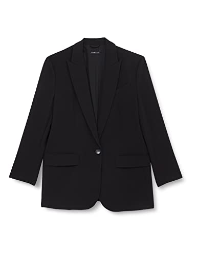 Sisley Damen 2KVXLW00C Jacket, Black 100, 42 von SISLEY