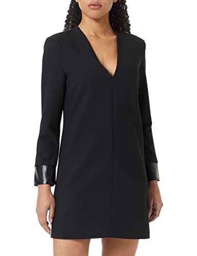 Sisley Damen 4OLVLV026 Dress, Black 100, 38 von SISLEY