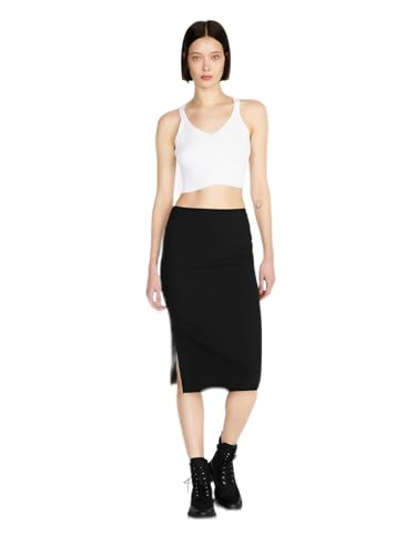 Sisley Damen 4olvl0011 Skirt, Black 100, 34 EU von SISLEY