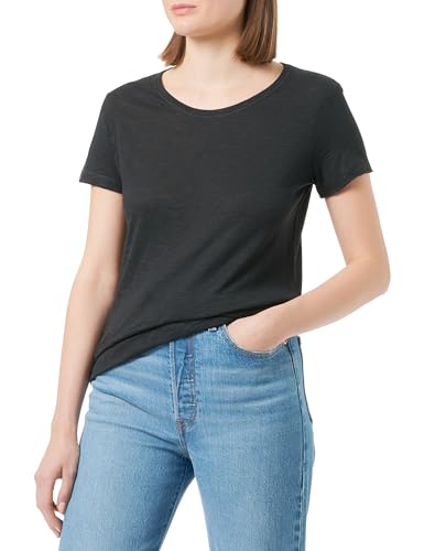 Sisley Damen T-shirt 3fd4l11a2 T Shirt, Black 100, M EU von SISLEY