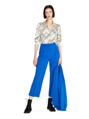 Sisley Damen Trousers 4kvxlf02h Pants, Bright Blue 36u, 36 EU von SISLEY