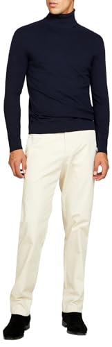 Sisley Mens Turtle Neck SW. L/S 10F2S2244 Sweater, Night Blue 06U, Large von SISLEY