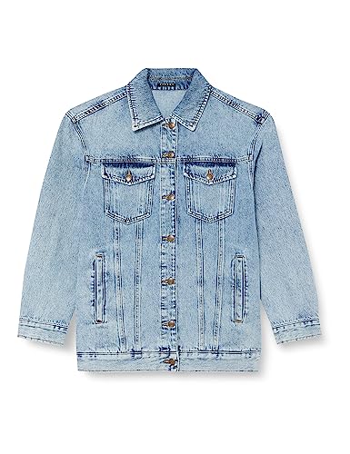 Sisley Womens 2UUALN01W Jacket, Light Blue Denim 901, 38 Sisley Womens 2UUALN01W Jacket, Light Blue Denim 901, 38 von SISLEY