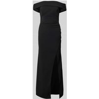 SISTAGLAM Abendkleid mit Gehschlitz Modell 'CAREY' in Black, Größe 40 von SISTAGLAM