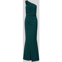 SISTAGLAM Abendkleid mit One-Shoulder-Träger Modell 'Elaya' in Dunkelgruen, Größe 44 von SISTAGLAM