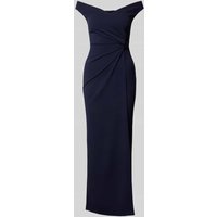 SISTAGLAM Abendkleid mit Nahtreißverschluss Modell 'Octy' in Marine, Größe 40 von SISTAGLAM