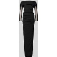 SISTAGLAM Abendkleid mit seitlichen Raffungen Modell 'Norah' in Black, Größe 42 von SISTAGLAM