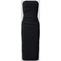SISTAGLAM Knielanges Cocktailkleid im trägerlosen Design in Black, Größe 36 von SISTAGLAM