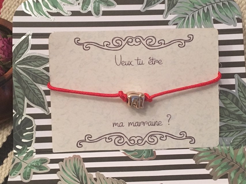 Anfrage Patin Geschenk Kindermädchen Herrin Armband Elefant Anhänger Personalisierte Text Anfrage Patin Geschenk Kindermädchen Herrin Armband Elefant Anhänger Personalisierte Text von SISTOUCH