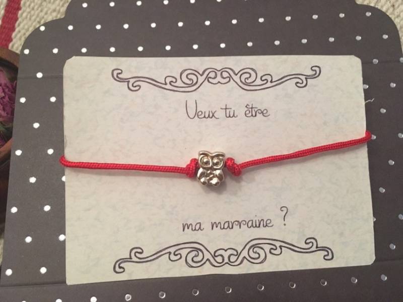 Anfrage Patin Geschenk Kindermädchen Herrin Estods Armband Eule Anhänger Personalisierte Text Anfrage Patin Geschenk Kindermädchen Herrin Estods Armband Eule Anhänger Personalisierte Text von SISTOUCH
