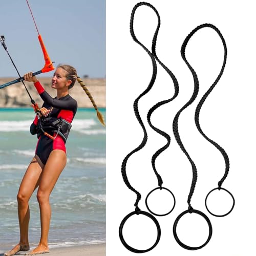 2 Stück Haargummis (1 Stück 88,9 cm + 1 Stück 63,5 cm) Haargummis für Frauen und Mädchen, Haargummis für langes dickes und lockiges Haar, für Schwanz: von SISYOUP