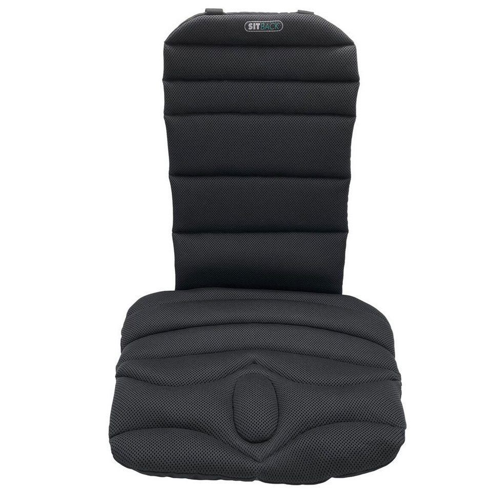 SITBACK Keilkissen Sitback Basic light Stoff 3D black - Sitzauflage f von SITBACK