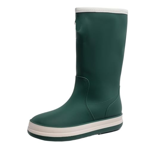 Herren Regenstiefel Gummistiefel Halbhohe wasserdichte Arbeitsstiefel Bequeme Schuhe for Gummistiefel Herren(Color2,41) von SITBXO