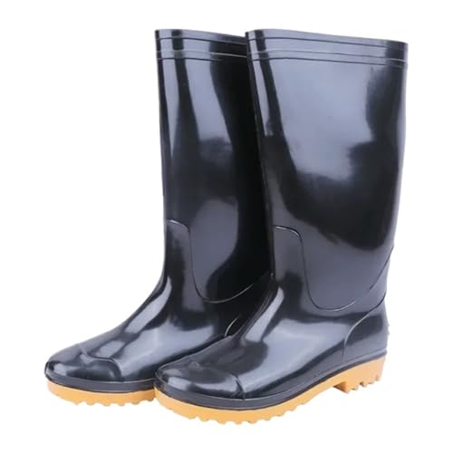 Herren Regenstiefel Schuhe Arbeitsplatz Küche wasserdichte Herrenschuhe regnerische Autowäsche Gummistiefel Herren(44) von SITBXO