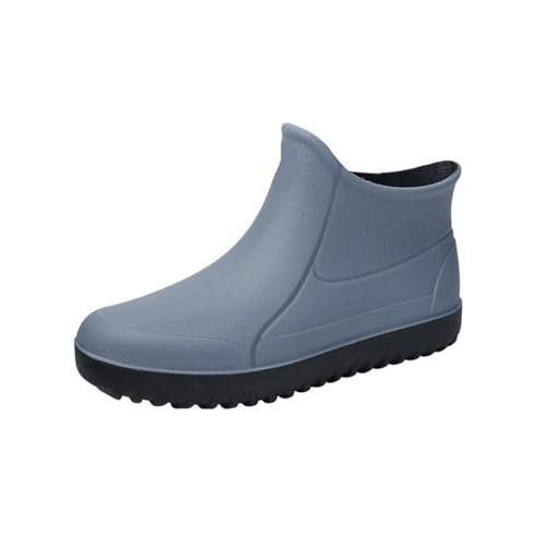 Regenschuhe for Herren Gummischuhe Plateau Stiefeletten Booties Stiefel for Wasserdichte Arbeitsschuhe Gummistiefel Herren(Style1,45) von SITBXO
