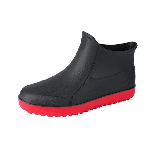 Regenschuhe for Herren Gummischuhe Plateau Stiefeletten Booties Stiefel for Wasserdichte Arbeitsschuhe Gummistiefel Herren(Style2,41) von SITBXO