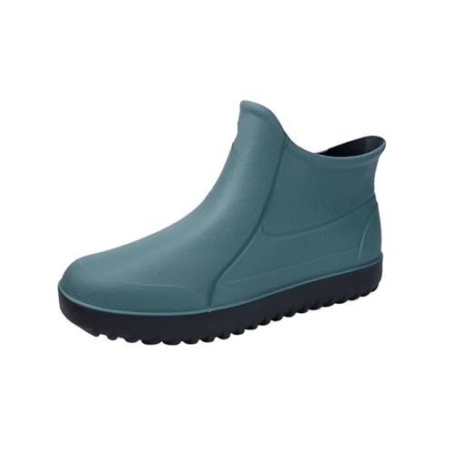 Regenschuhe for Herren Gummischuhe Plateau Stiefeletten Booties Stiefel for Wasserdichte Arbeitsschuhe Gummistiefel Herren(Style4,45) von SITBXO