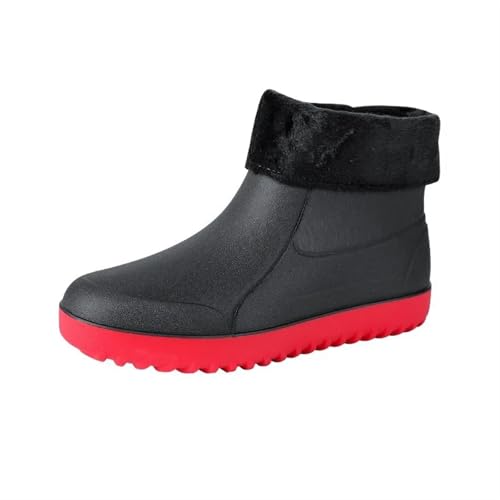 Regenschuhe for Herren Gummischuhe Plateau Stiefeletten Booties Stiefel for Wasserdichte Arbeitsschuhe Gummistiefel Herren(Style6,45) von SITBXO