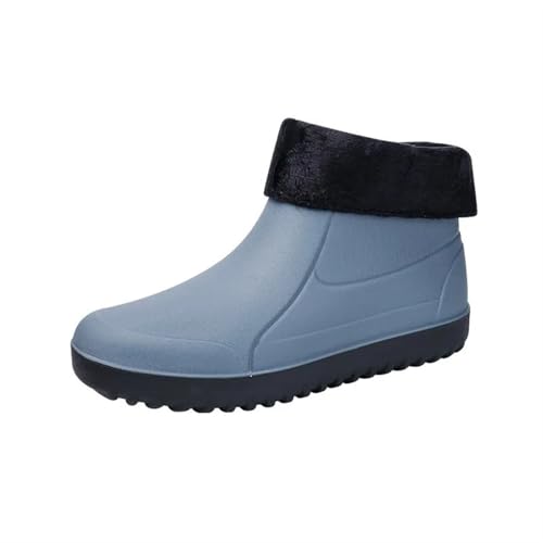 Regenschuhe for Herren Gummischuhe Plateau Stiefeletten Booties Stiefel for Wasserdichte Arbeitsschuhe Gummistiefel Herren(Style7,45) von SITBXO