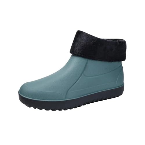 Regenschuhe for Herren Gummischuhe Plateau Stiefeletten Booties Stiefel for Wasserdichte Arbeitsschuhe Gummistiefel Herren(Style8,45) von SITBXO