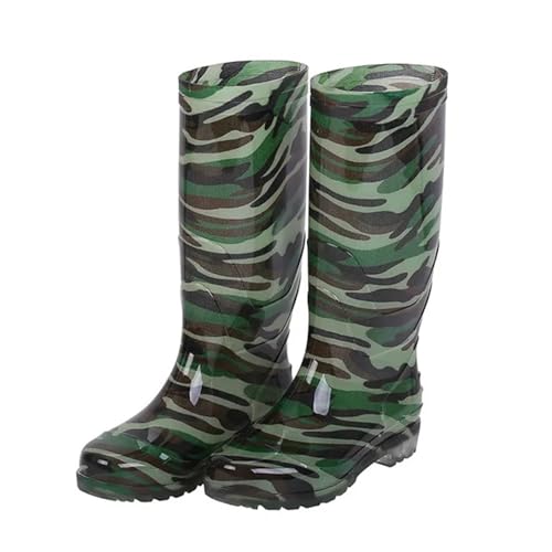 SITBXO Lange Gummistiefel mit Gummisohle, wasserdichte Arbeitsstiefel for Herren Gummistiefel Herren(38cm,41) von SITBXO
