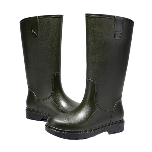 SITBXO Outdoor-Mann-Stiefel Herren Regenstiefel Bequeme verschleißfeste wasserdichte Herrenschuhe Gummistiefel Herren(Color2,39) von SITBXO