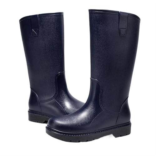 SITBXO Outdoor-Mann-Stiefel Herren Regenstiefel Bequeme verschleißfeste wasserdichte Herrenschuhe Gummistiefel Herren(Color3,44) von SITBXO