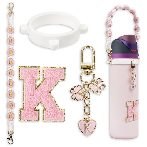 Süßes Buchstaben-Charm-Set, kompatibel mit Owala-Wasserflasche, 680 ml, 907 ml, 1134 ml, Owala Kids, Owala Kaffeebecher, Owala FreeSip, inklusive Griffband, für Owala-Zubehör und Stanley-Becherzubehör Süßes Buchstaben-Charm-Set, kompatibel mit Owala-Wasserflasche, 680 ml, 907 ml, 1134 ml, Owala Kids, Owala Kaffeebecher, Owala FreeSip, inklusive Griffband, für Owala-Zubehör und Stanley-Becherzubehör von SITKOL