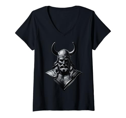 Damen Wikinger T-Shirt mit V-Ausschnitt Damen Wikinger T-Shirt mit V-Ausschnitt von SITZOM-Design