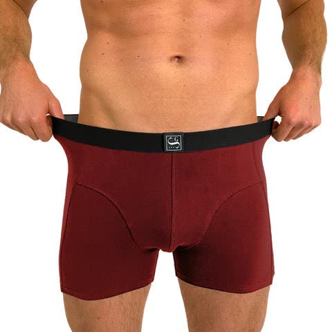 SITZTGUT Boxershorts Herren aus Baumwolle - Trocknergeeignet, Kratzfrei ohne Etikett, Bequeme Passform - Rot, Größe 4XL, 6er Pack von SITZTGUT