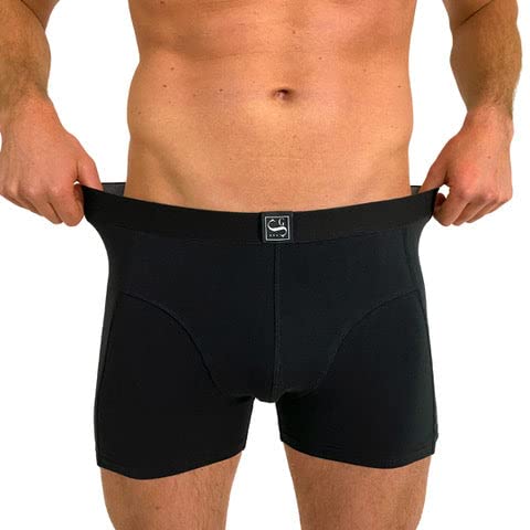 SITZTGUT Boxershorts Herren aus Baumwolle - Trocknergeeignet, Kratzfrei ohne Etikett, Bequeme Passform - Schwarz, Größe 2XL, 6er Pack von SITZTGUT