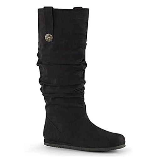 SIULAS Mittelalterliche PU-Lederstiefel - Vintage Mittelalter Stiefeletten - Renaissance Seitenreißverschluss Piraten Kostüm Stiefel Schuhe - für Cosplay Karnevalsparty,Schwarz,46 SIULAS Mittelalterliche PU-Lederstiefel - Vintage Mittelalter Stiefeletten - Renaissance Seitenreißverschluss Piraten Kostüm Stiefel Schuhe - für Cosplay Karnevalsparty,Schwarz,46 von SIULAS