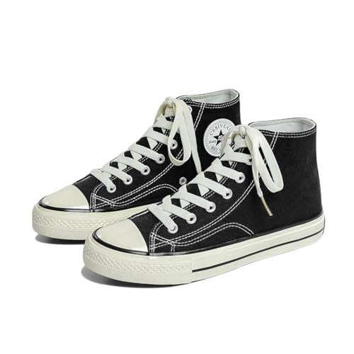 SIUSUMFO Erwachsene Segeltuchschuhe Damen Sneaker Laufschuhe Turnschuhe High-top rutschfeste Sportschuhe Freizeitschuhe EU 38.5 Schwarz SIUSUMFO Erwachsene Segeltuchschuhe Damen Sneaker Laufschuhe Turnschuhe High-top rutschfeste Sportschuhe Freizeitschuhe EU 38.5 Schwarz von SIUSUMFO