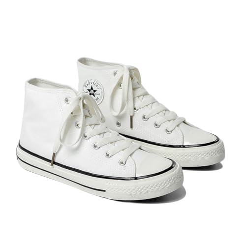 SIUSUMFO Erwachsene Segeltuchschuhe Herren Sneaker Hoch Laufschuhe Turnschuhe rutschfeste Sportschuhe Freizeitschuhe 40 EU Weiß Schwarz SIUSUMFO Erwachsene Segeltuchschuhe Herren Sneaker Hoch Laufschuhe Turnschuhe rutschfeste Sportschuhe Freizeitschuhe 40 EU Weiß Schwarz von SIUSUMFO