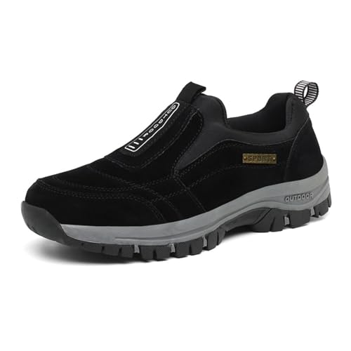 SIUVEY Hatme Schuhe,Hatme Orthopädische Wanderschuhe,Schuhe Damen Orthopädische,Atmungsaktive Freizeitschuhe,rutschfeste Schuhe,rutschfeste Outdoor Sportschuhe (schwarz,43) von SIUVEY