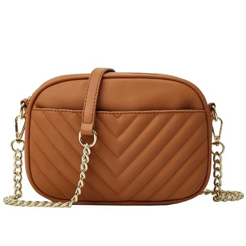 SIVENKE Damen Handy Umhängetasche Klein PU Leder Crossbody Bag Damen Schultertasche Handytasche Stylisch Handtasche Damen mit Abnehmbar Schultergurt von SIVENKE