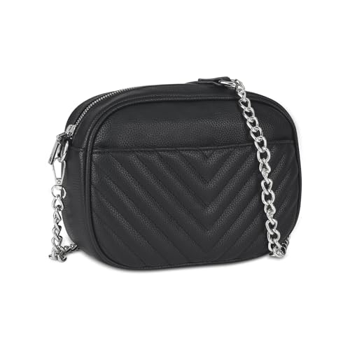 SIVENKE Damen Handy Umhängetasche Klein PU Leder Crossbody Bag Damen Schultertasche Handytasche Stylisch Handtasche mit Abnehmbar Schultergurt von SIVENKE
