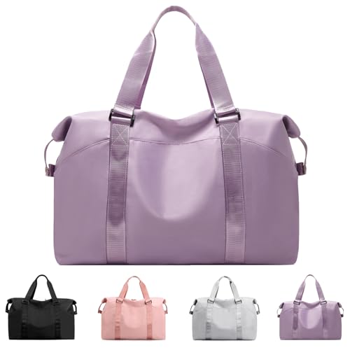 SIVENKE Sporttasche Damen Herren mit Nassfach, Freizeit Handtasche faltbar Gym Tasche Shopping-Bag Weekender Reisetasche von SIVENKE