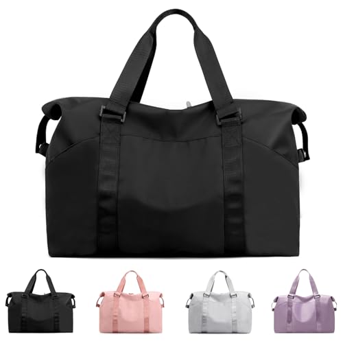 SIVENKE Sporttasche Damen Herren mit Nassfach, Freizeit Handtasche faltbar Gym Tasche Shopping-Bag Weekender Reisetasche von SIVENKE