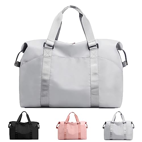 SIVENKE Sporttasche Damen/Herren mit Nassfach, Freizeit Handtasche faltbar Gym Tasche Shopping-Bag Reisetasche für Kurzausflüge von SIVENKE