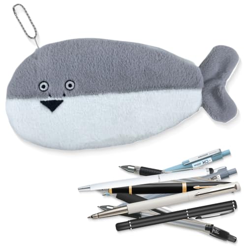 SIVZUMO 1 pcs Fisch Geformt Federmäppchen Neuheit Fisch Federbeutel Fisch Geldbörse Lustige Federmäppchen Futter Fisch Geschenke fisch geschenk für Schule Klassenzimmer von SIVZUMO