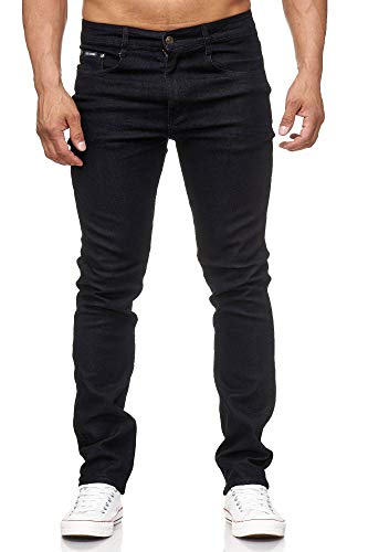 SIX Jeans Herren Texas Contrast' Jeans (Schwarz, W44) von SIX Jeans