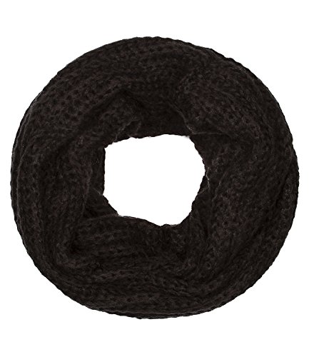 SIX schwarzer warmer unisex Strick Loop Schal Winter (384-288) von SIX