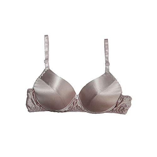 Cisuli BH aus 100 % Seide, bügelfrei, natürliche reine Seide, verstellbarer Träger, atmungsaktiv, weiche Damen-BHs, 02, 75B von SIXIULIYU