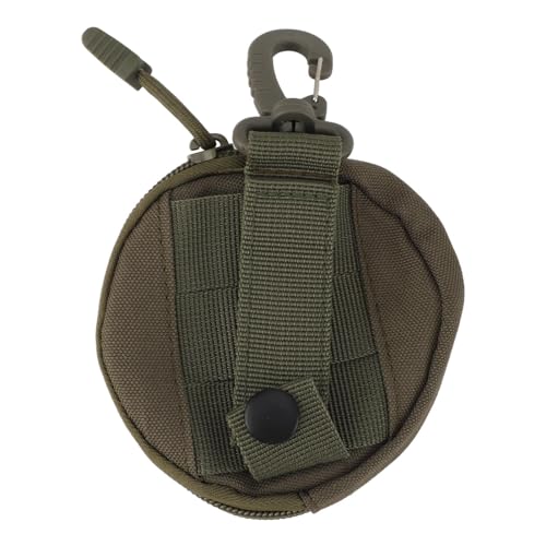 SIXRUN Beutelbeutelhalter Multifunktionaler Leinwand Kleine Wechselgeldbörse mit für Männer Frauen Kartenkarten Tickets (Green) von SIXRUN